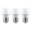 Paulmann sphérique led pack 3x 5,5w e27