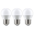 Paulmann sphérique led pack 3x 5,5w e27