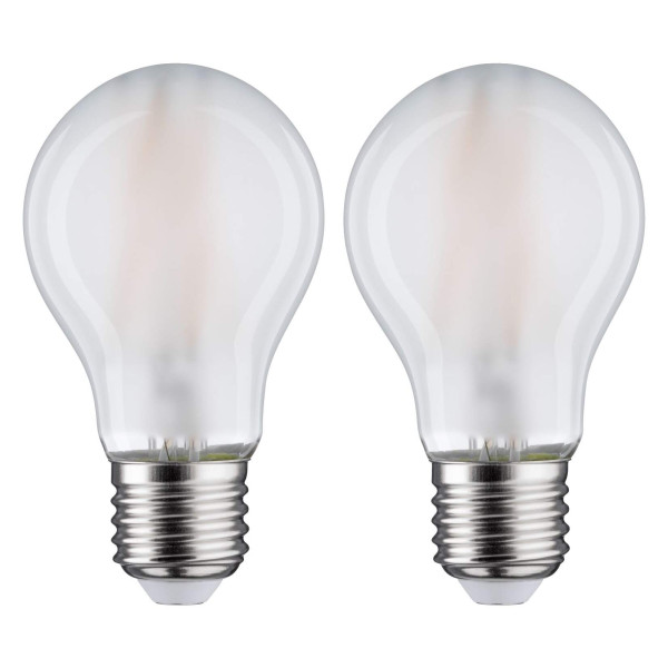 Led filament x2 std 806lm e27 2700k dépoli 7w 230v