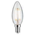 Flamme LED Filament E14 230V 470lm 4,8W 2700K Clair