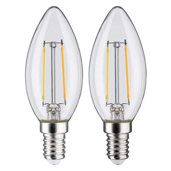 Led fil 2 bougies 250lm e14 2700k clair 2w 230v