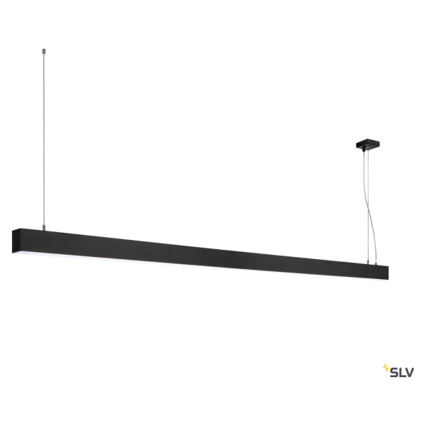 Glenos®, suspension profilée intérieure, 2m, noir, led, 85w, 4000k, variable 1-10v