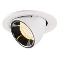 Numinos® gimble s, encastré de plafond intérieur, 40°, blanc/chrome, led, 8,6w, 3000k