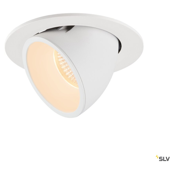 Numinos® gimble l, encastré de plafond intérieur, 20°, blanc, led, 25,4w, 2700k