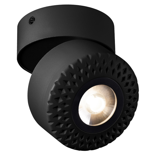 SLV by Declic TOTHEE LED applique/plafonnier, noir, LED 17W 3000K, 50°