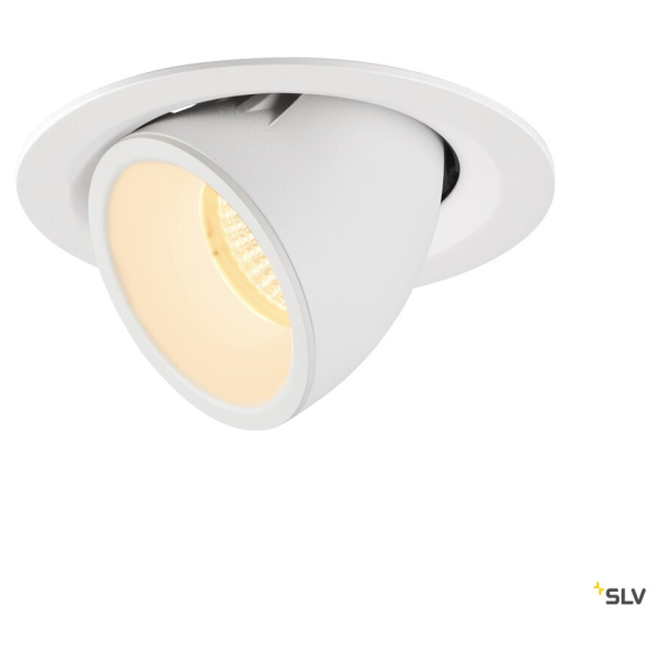 Numinos® gimble m, encastré de plafond intérieur, 40°, blanc, led, 17,5w, 3000k