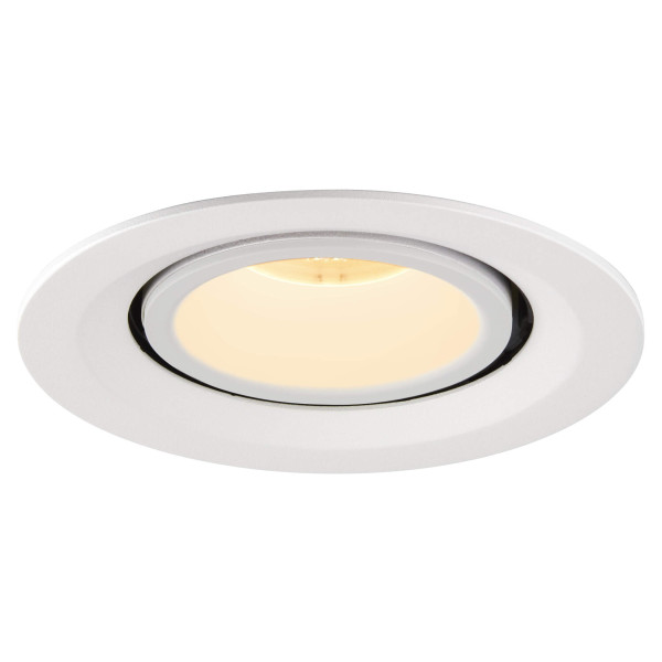 Numinos® gimble m, encastré de plafond intérieur, 40°, blanc, led, 17,5w, 3000k