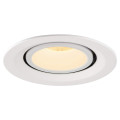 Numinos® gimble m, encastré de plafond intérieur, 40°, blanc, led, 17,5w, 3000k