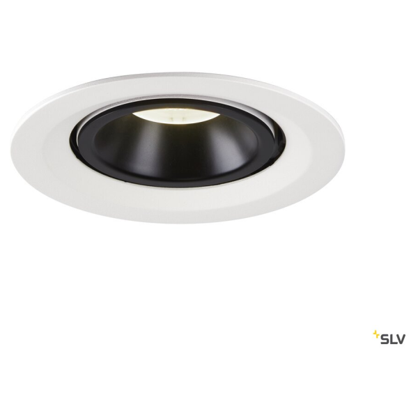 Numinos® gimble m, encastré de plafond intérieur, 20°, blanc/noir, led, 17,5w, 4000k