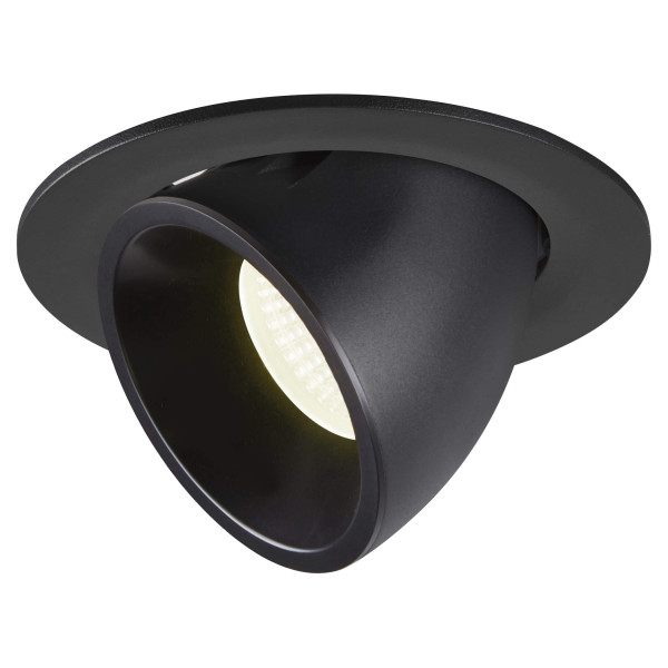 Numinos® gimble l, encastré de plafond intérieur, 20°, noir, led, 25,4w, 4000k