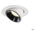 Numinos® gimble l, encastré de plafond intérieur, 20°, blanc/chrome, led, 25,4w, 4000k