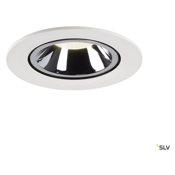 Numinos® gimble l, encastré de plafond intérieur, 20°, blanc/chrome, led, 25,4w, 4000k