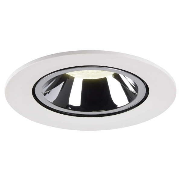 Numinos® gimble l, encastré de plafond intérieur, 20°, blanc/chrome, led, 25,4w, 4000k