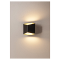 Cariso 2. applique. noir/laiton. led 2x7.5w. 3000k