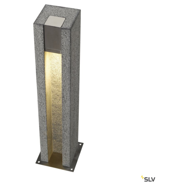 Arrock slot gu10 borne, carrée, granit, poivre & sel, gu10, max.4w led