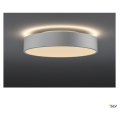 Medo 40 corona, applique et plafonnier intérieur, rond, gris argent, led, 30w, 3000k/4000k, variable triac