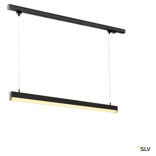 Sight track, suspension pour rail 3 allumages, intérieur, noir, led, 40w, 3000k