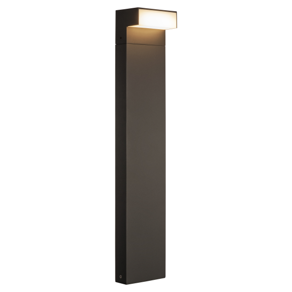 L-line out 80, borne extérieure, horizontal, anthracite, led, 7w, 3000/4000k, interrupteur cct, ip65