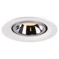 Numinos® gimble m, encastré de plafond intérieur, 20°, blanc/chrome, led, 17,5w, 3000k