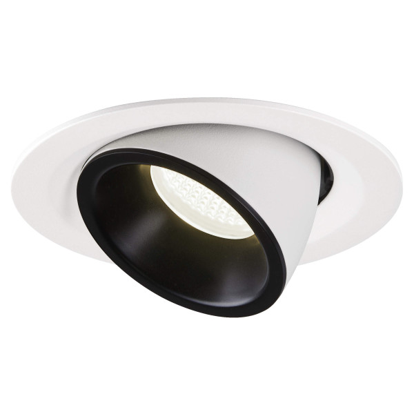 Numinos® gimble m, encastré de plafond intérieur, 40°, blanc/noir, led, 17,5w, 4000k