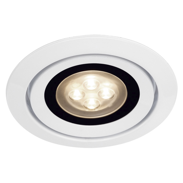 LUZO INTEGRATED LED, ENCASTRE PLAFOND, ROND, BLANC, 3000K, 36°