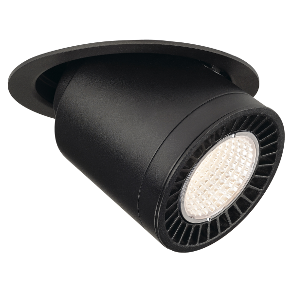 Slv by declic supros move, encastré, rond, noir, 3150lm 3000k, slm led 33,5w, 60°