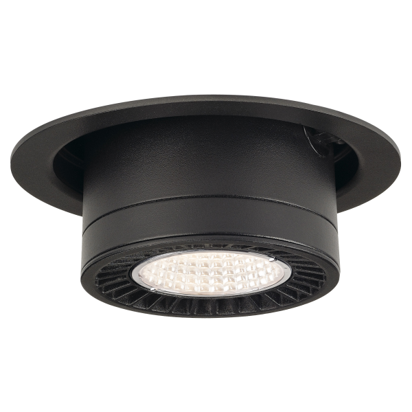 Slv by declic supros move, encastré, rond, noir, 3150lm 3000k, slm led 33,5w, 60°