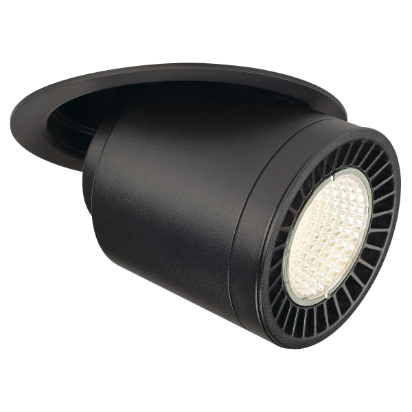 Slv by declic supros move, encastré, rond, noir, 3150lm 3000k, slm led 33,5w, 60°