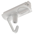 Adaptateur pour rail 1 allumage 230V, blanc, électrique, crochets inclus