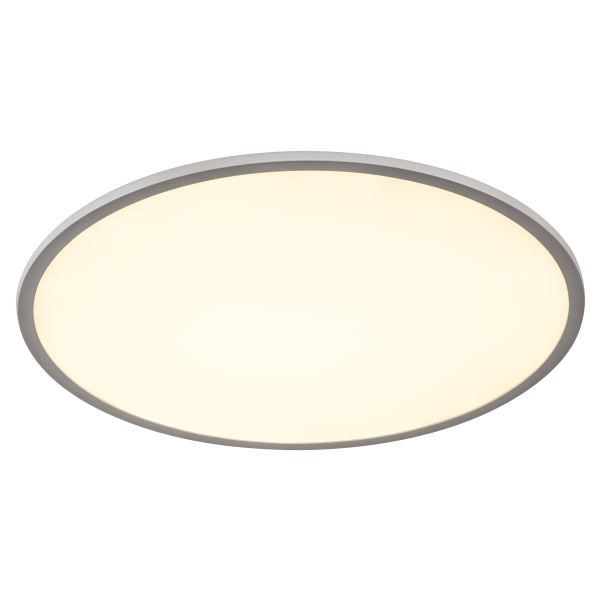 Panel 60, plafonnier intérieur, rond, gris argent, led, 42w, 3000k, variable triac