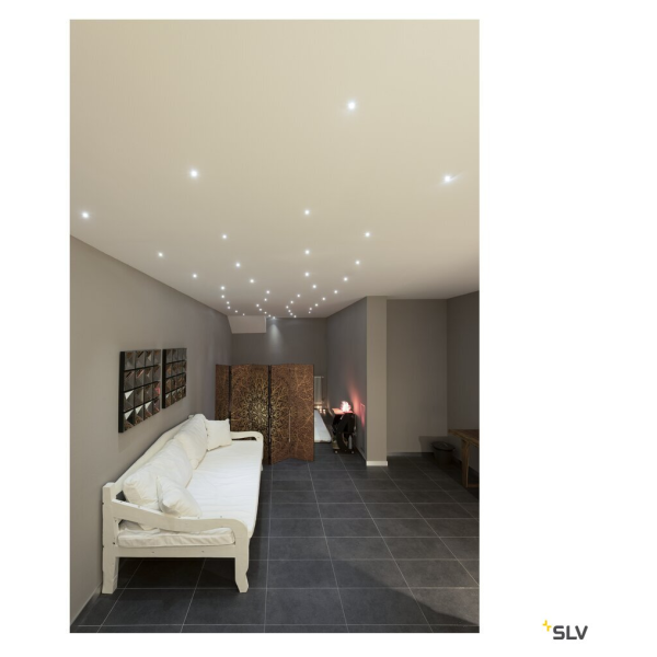 Horn mini, encastré de plafond ou mural intérieur, noir/or, led, 1,2w, 3000k