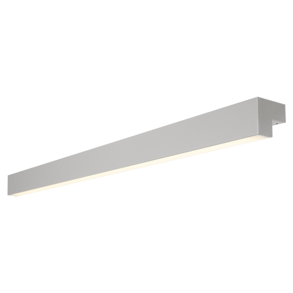 L-line 120, applique intérieure, argent mat, led, 18,5w, 3000k, ip44