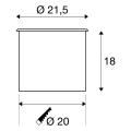 DASAR ES111 - ES111 75W MAX ROND INOX