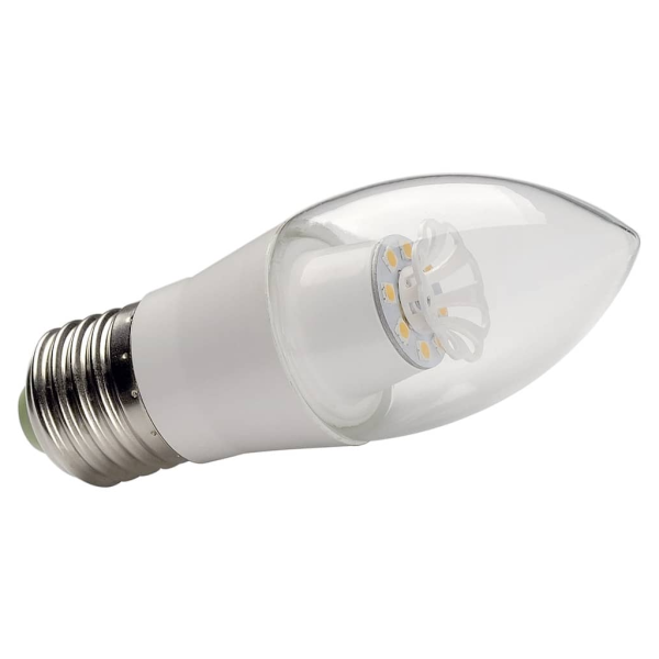 E27 led flamme, 6w smd led, 2700k