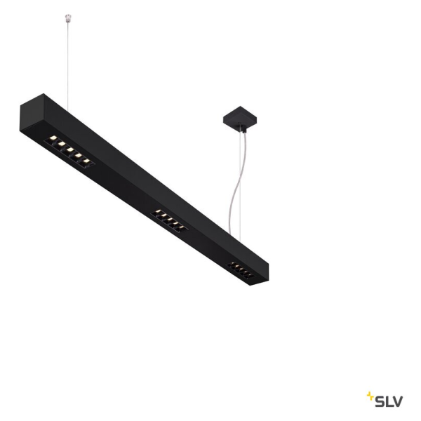 Q-line®, suspension intérieure, 1m, noir, led, 45w, 4000k, variable triac