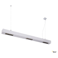 Q-line®, suspension intérieure, 1m, gris argent, led, 46w, 4000k, variable