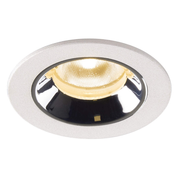 Numinos® xs, encastré de plafond intérieur, 20°, blanc/chrome, led, 7w, 3000k, ip20/ip44