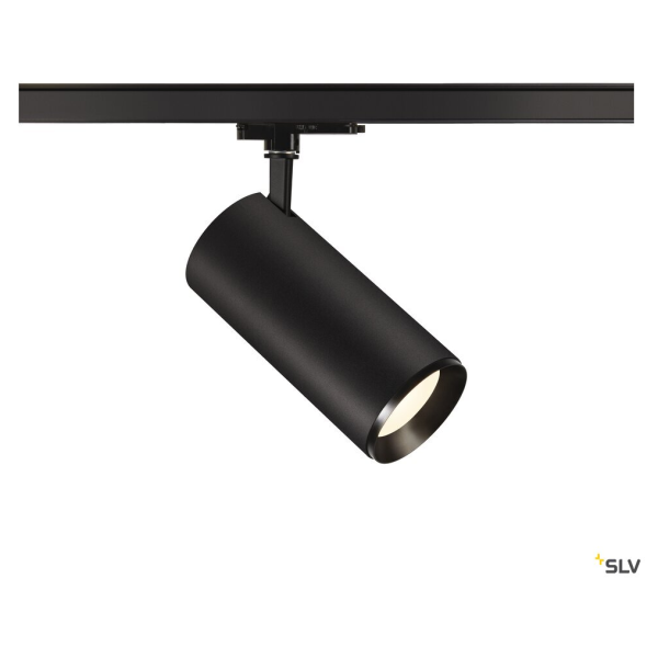 Numinos® xl, spot pour rail 3 allumages intérieur, 60°, noir, led, 36w, 4000k, variable dali