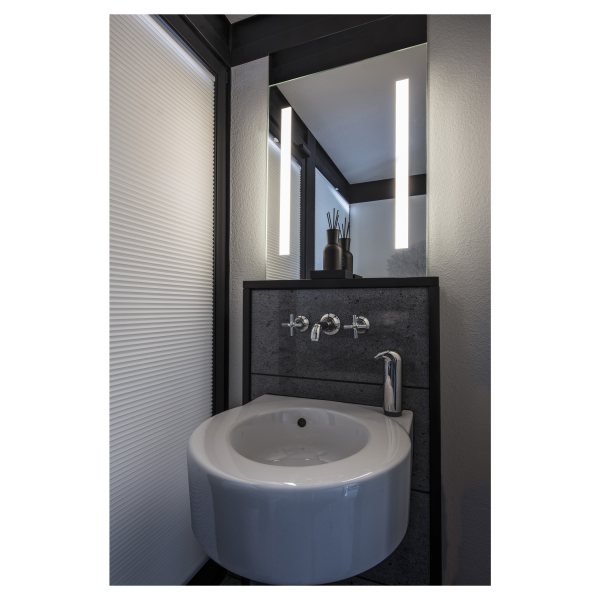 Trukko. miroir mural led. 2x 4.3w. 3000k. ip44