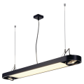 AIXLIGHT R OFFICE T5, SUSPENSION RONDE, NOIRE, max. 2xT5 39W + 2xES111