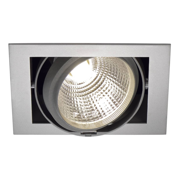 DL 195 G12, ENCASTRE PLAFOND GRIS ARGENT, 70W