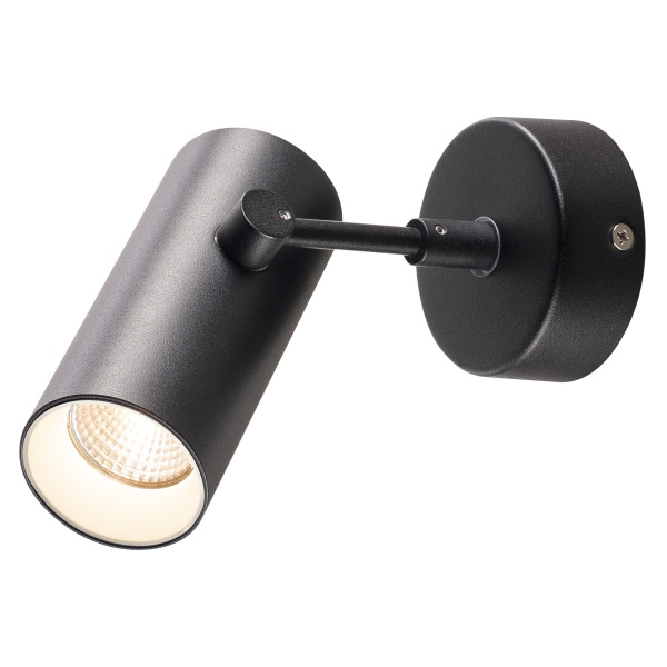 Revilo led, applique/plafonnier, noir, led 9,5w 2700k, 36°