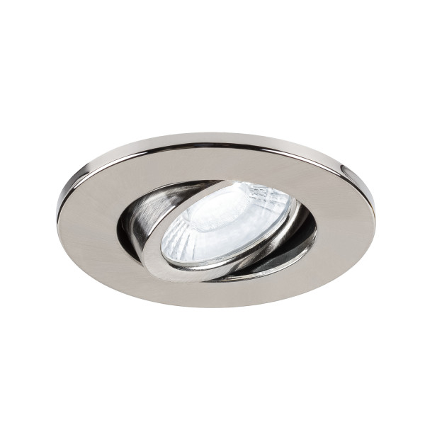 Universal, encastrés plafond intérieurs led, orientable, rond, chromé, led, ip20