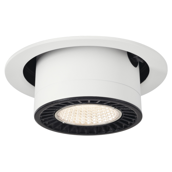 SUPROS MOVE plafonnier encastré, rond, blanc, 3000lm, 3000K SLM LED, 60°