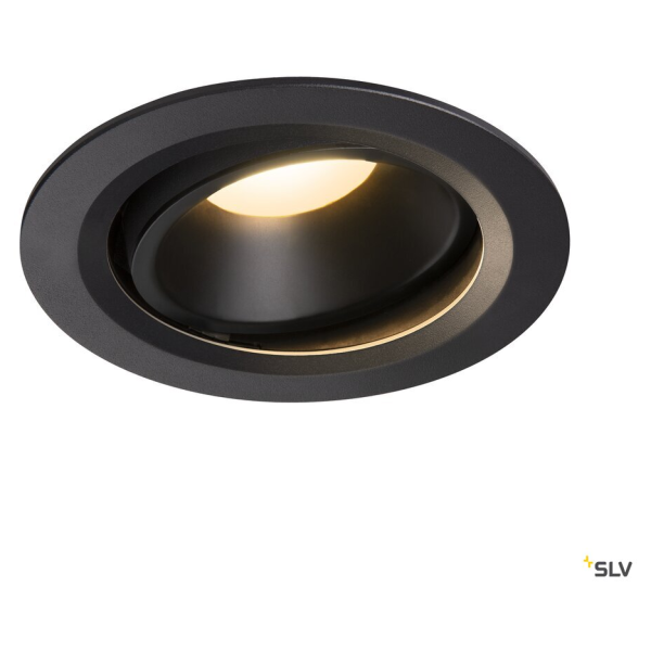 Numinos, encastré de plafond intérieur, 40°, noir, led, 3000k, orientable