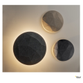 Mana, applique intérieure, rond, anthracite, led, 15w, 2700/3000k, interrupteur cct