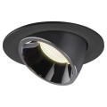 Numinos® gimble l, encastré de plafond intérieur, 40°, noir/chrome, led, 25,4w, 4000k