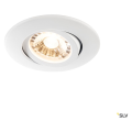 Easy-install slim led, encastré de plafond intérieur, rond, blanc mat, led, 6,2w, 3000k, rt 2012