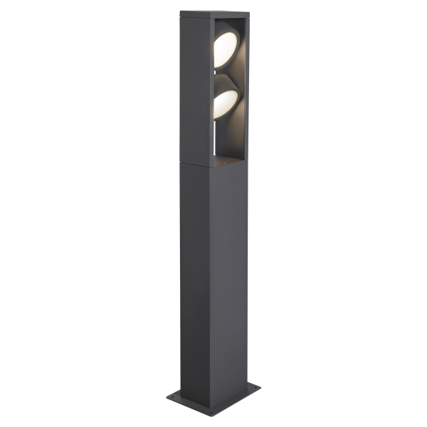 Eskina frame, borne extérieure, double, anthracite, led, 27w, 3000/4000k, interrupteur cct, ip65