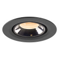 Numinos® gimble xs, encastré de plafond intérieur, 40°, noir/chrome, led, 7w, 2700k